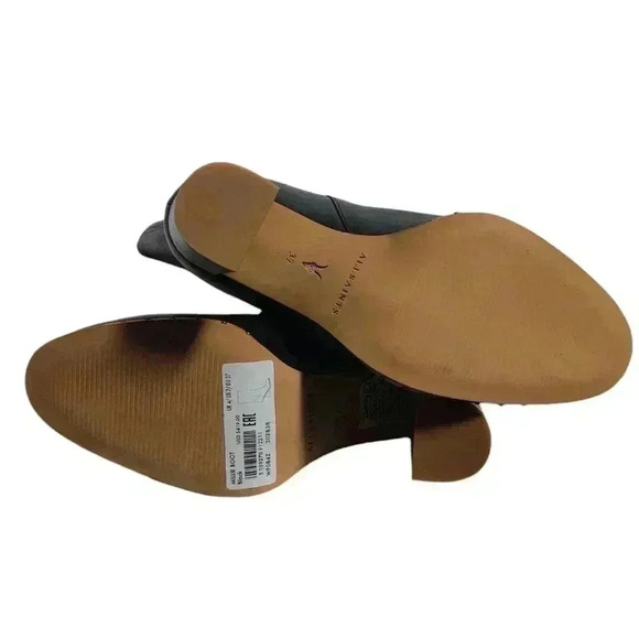 ALLSAINTS NWT Millie Leather Tall Black Ankle Boot Size EU 37 US 7 - Picture 8 of 12